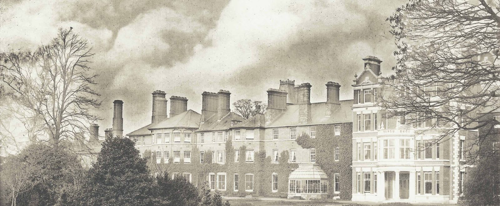 An old view of Barnwood House.