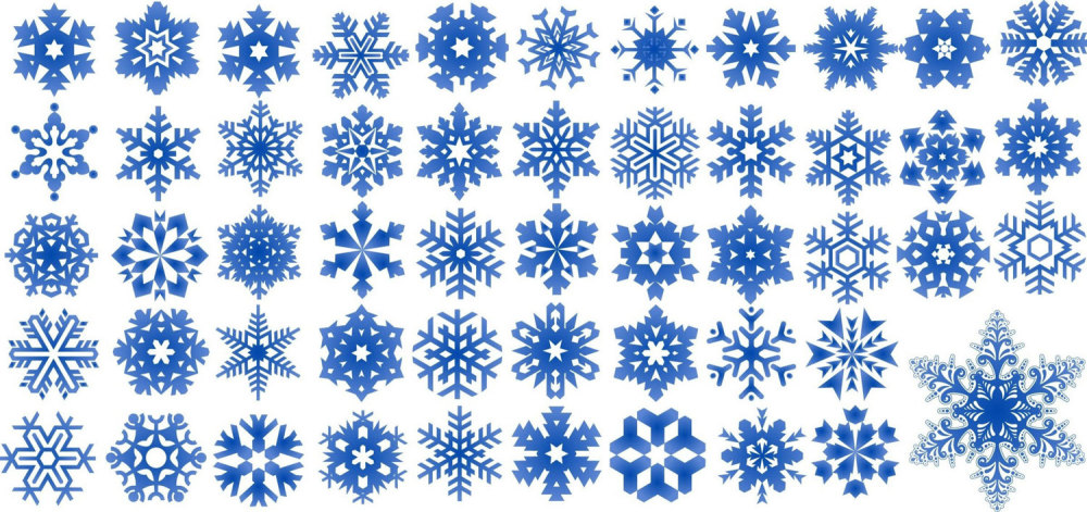 Snowflakes illustration.