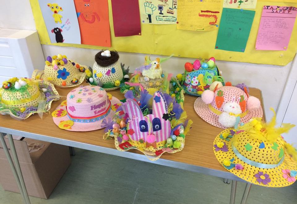 Beautifully decorated cakes for a community event.