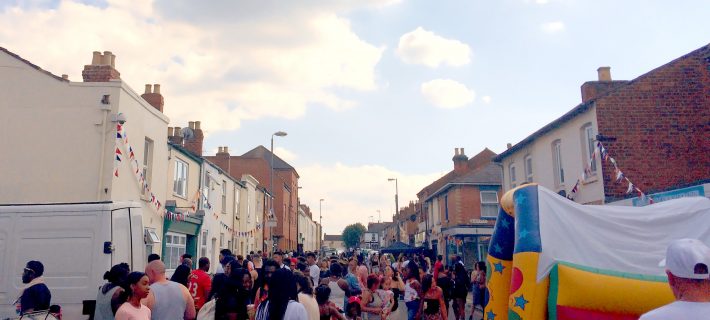 Gloucestershire community on a street event.