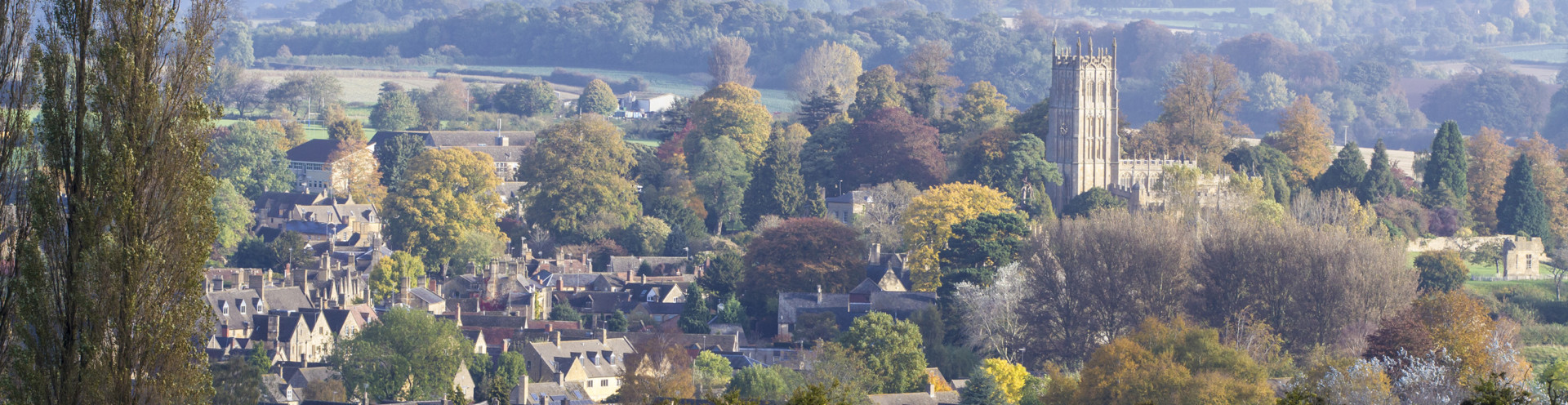 Panorama of cotswold town