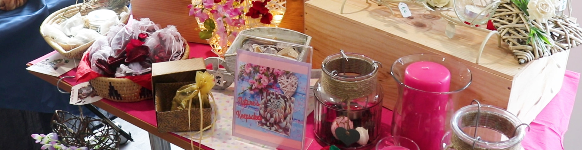 A display at Cooper's Edge handmade market