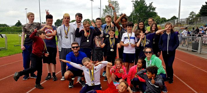 Winners posing to the camera together