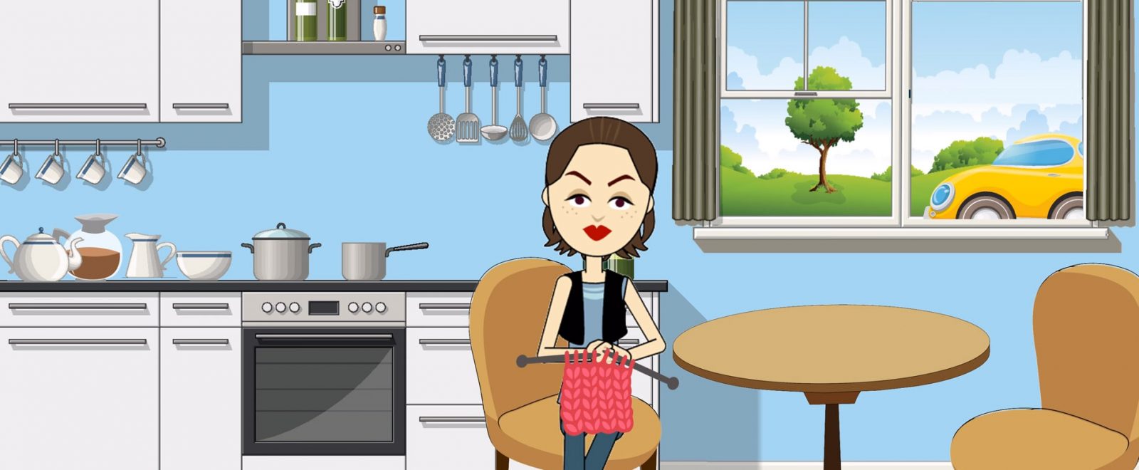 A screenshot from making conversations easier movie.