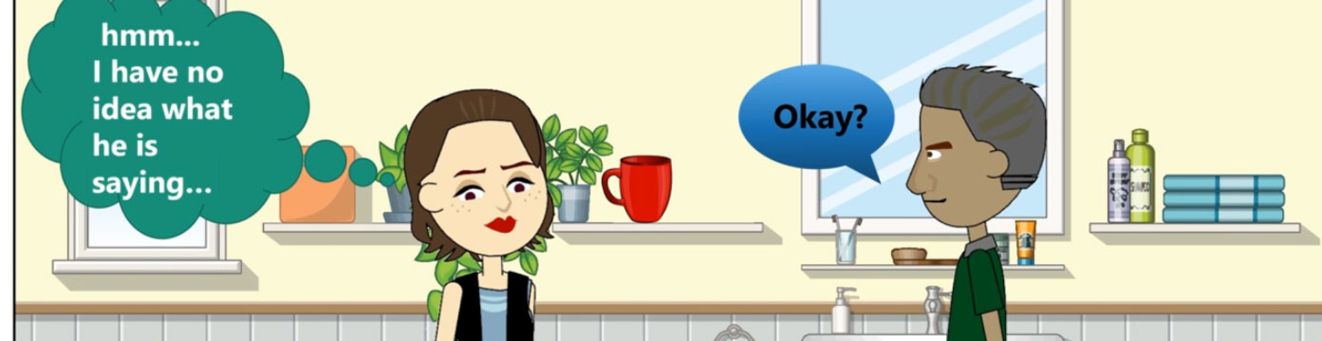 A screenshot from making conversations easier movie