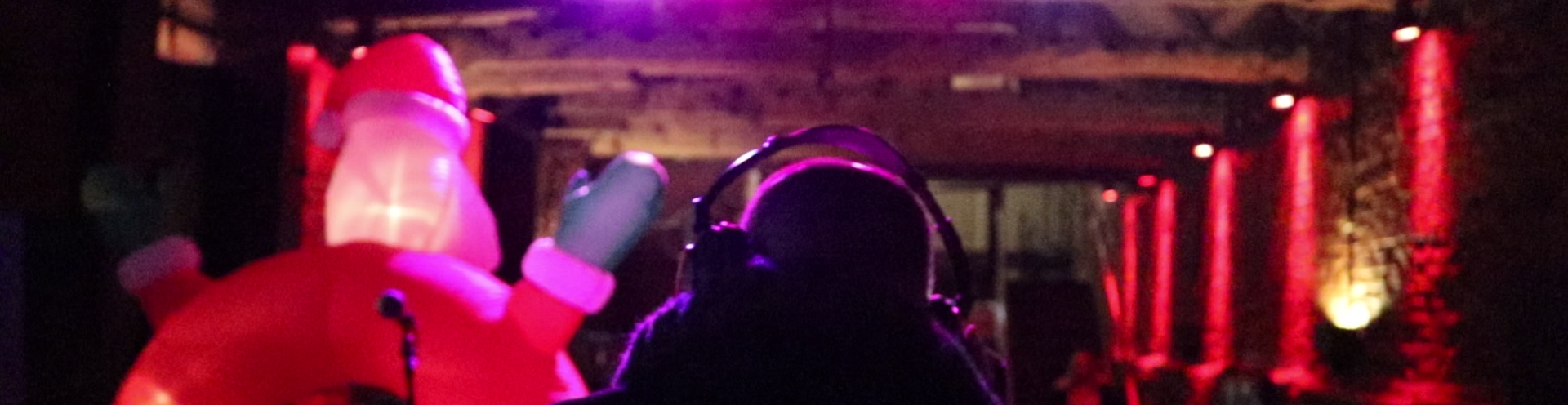 Dj playing music in a music event for the community