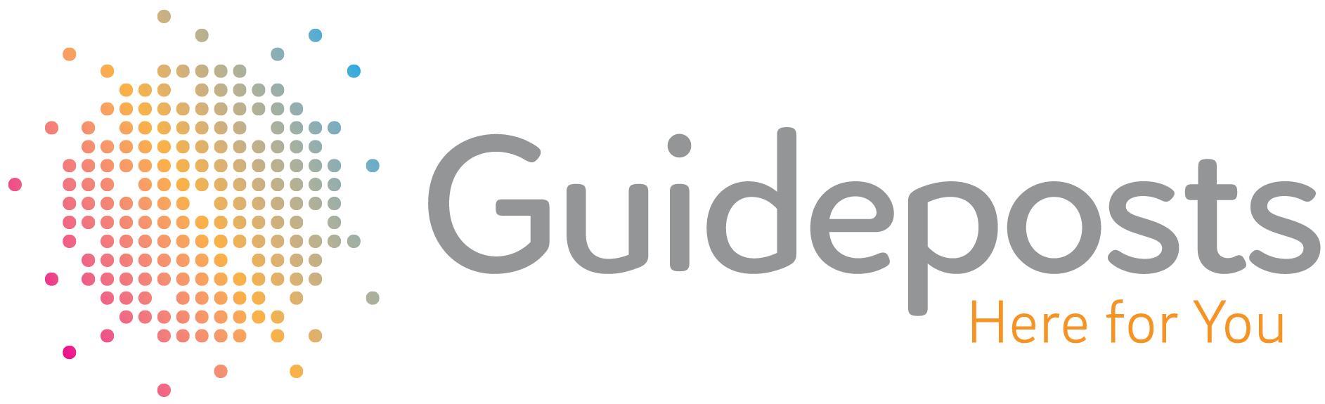 'Guideposts - Here for you' logo