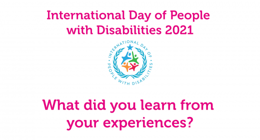 IDPWD 2021- What did you learn from your experiences?