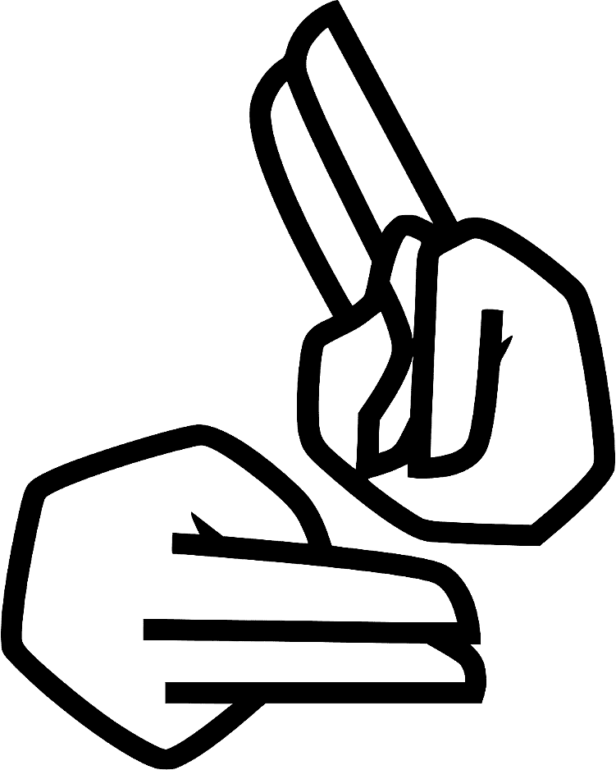 British sign language symbol