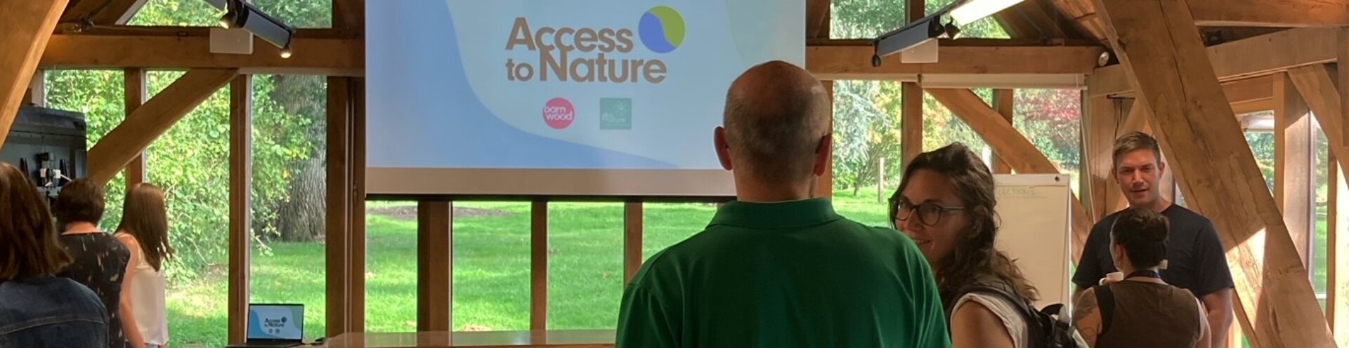 Photo shows an Access to Nature event at Westonbirt Arboretum