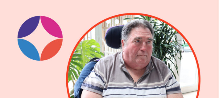 Barnwood Circle logo next to a photo of Dave in a circle.