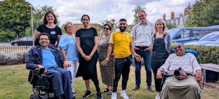 A photo of a group of Barnwood staff and Barnwood Circle members who were a part of the Anti Racism Engagement group.